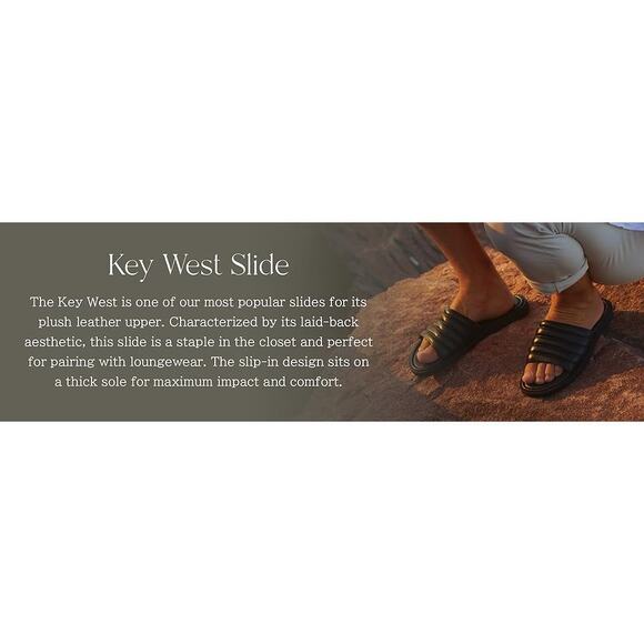 Anthony Veer Key West Leather Slide Sandals 14D - Picture 3 of 8